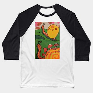 Snails and shrooms Baseball T-Shirt